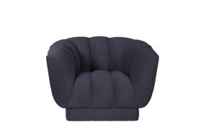 Кресло Fabio велюровое синее 887713