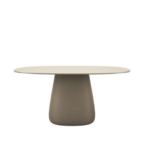 Cobble Table 160 cm Stoneware Ivory 259122