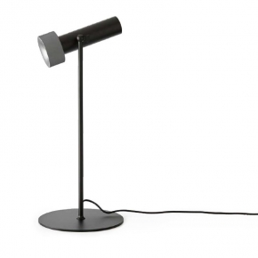 Настольная лампа Focus, отделка черный матовый, серый 607176