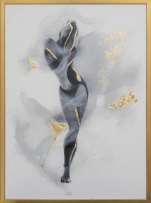 Холст "Танец" в золотом багете 200529