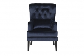 Кресло Rimini велюровое синее 582516