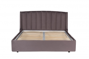 Кровать Odry с подъемным механизмом и бельевым ящиком лилово-серая 952218
