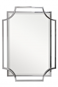 Зеркало прямоугольное в раме цвета хром 760849