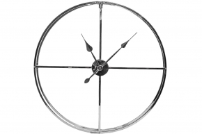 Часы настенные круглые (хром) 76см 248529