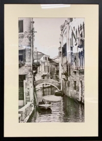 Постер "Романтическая Венеция-2"в черном багете 933462