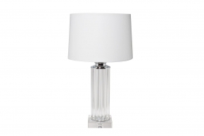Лампа настольная стеклянная (светло-серый абажур) 612880