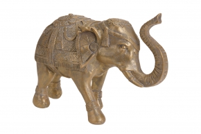 Статуэтка "Слон", полистоун золото 486553