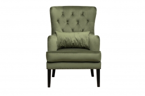 Кресло Rimini велюровое зеленое 784152