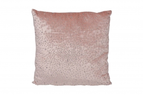 Подушка декоративная с бусинками розовая 908579