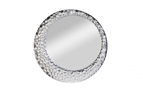 Зеркало круглое в серебряной раме 573662