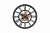 Часы настенные круглые черный антик 269895
