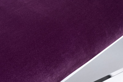 Банкетка велюровая фиолетовая/хром 360767