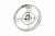 Часы настенные металлические круглые хром 411451