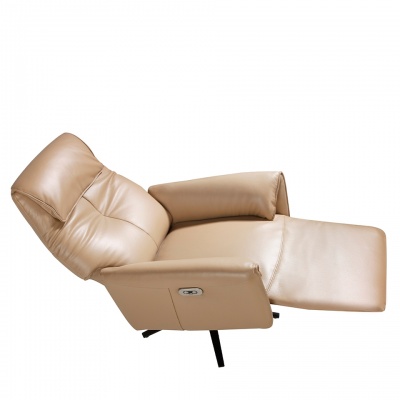 Вращающееся кресло Double Relax/ 5086 с кожаной обивкой 489504