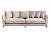 Диван Sorrento 250 трехместный велюровый светло-серый 790154