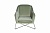 Кресло на металлическом каркасе велюровое светло-оливковое 700345