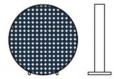 Настольная лампа Tant, отделка матовая латунь, натуральный ротанг 491540