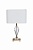 Лампа настольная стеклянная (белый абажур) 661062