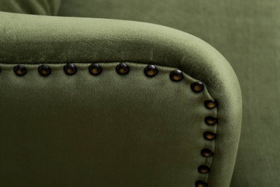 Кресло Rimini велюровое зеленое 784152
