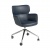 Поворотный офисный стул 4110/A208-5C синий с подлокотниками 587231