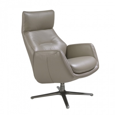 Вращающееся кресло 5092/KF-A001-M5655 кожаное с откидной спинкой 836068