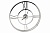 Часы настенные металлические круглые хром 738325