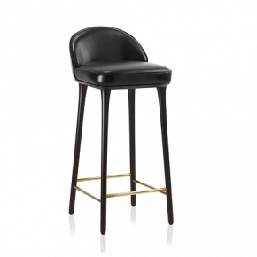 Барный стул Vintage Stool 80 leather col.black 684897