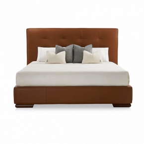Кровать и банкетка Loft leather Imola col.Ocra 251120