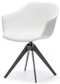Обеденный стул Cattelan italia Isabel 540 280 380 024 - ecopelle NERO 316802