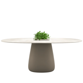 Cobble Table 190 cm Stoneware Ivory Bucket 353316
