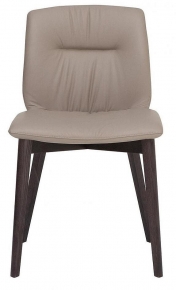 Обеденный стул Tonin Casa 7345_wood - dark oak , ecopelle tortora 150785