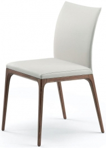 Обеденный стул Cattelan italia Arcadia 540265070001 - ecopelle BIANCO 313301