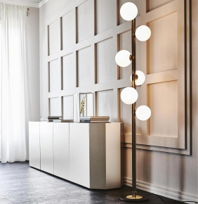 Торшер Cattelan italia Planeta P 220V - burnished steel , brushed 537141