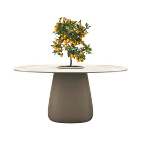 Cobble Table 160 cm Stoneware Ivory Bucket 339627