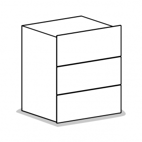 Прикроватная тумба Pianca Tosca 2R2X5 - снаружи wood 553058