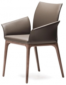 Обеденный стул Cattelan italia Arcadia 540 265 280 003 - ecopelle PANNA 198643