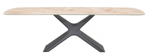 Обеденный стол Tonin Casa 8099FS_ceramic - carbon grey base , onyx 769788
