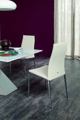 Обеденный стул Cattelan italia Maya Flex Ml 540269040001 - ecopelle BIANCO 379800