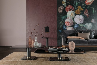 Журнальный столик Tonin Casa BOTERO 8092A - мрамор М129 513936