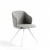 Стул F3208-GRIS-PATBLAN /4056 белые ножки 945903 Стул F3208-GRIS-PATBLAN /4056 белые ножки 945903