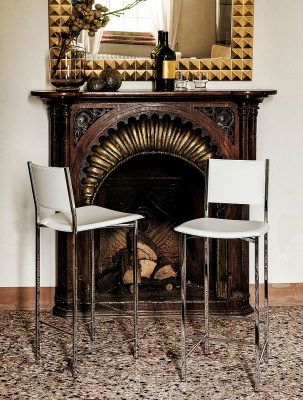 Обеденный стул Cattelan italia Alessio 540332083073 - cuoio NERO cuciture 742704