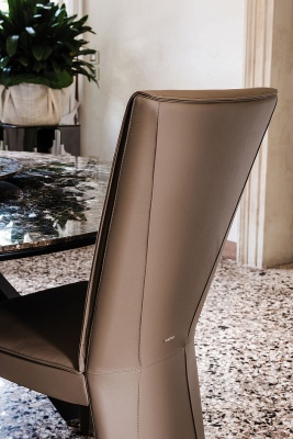 Обеденный стул Cattelan italia Aurelia 540264080024 - ecopelle NERO 309768