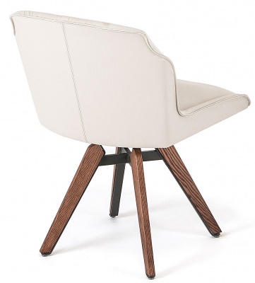 Обеденный стул Cattelan italia Tyler 540 255 060 001 - ecopelle BIANCO 553325