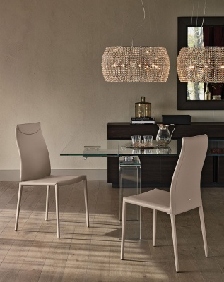 Обеденный стул Cattelan italia Maya Flex 540 281 080 024 - ecopelle NERO 982215