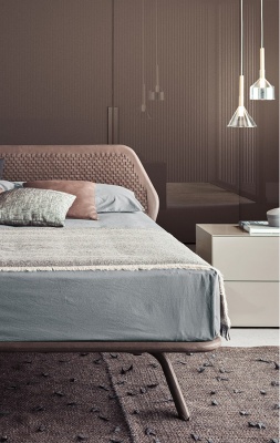 Кровать Pianca Trama Intreccio WRCT35N - leather , Кожа 979789