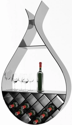Стеллаж Cattelan italia DROP 600176080006 - GFM11 titanium embossed / полки 367238