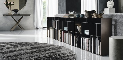 Стеллаж Cattelan italia Latitude + Zavorra Optional 70*2 - bronze GFM18 741220