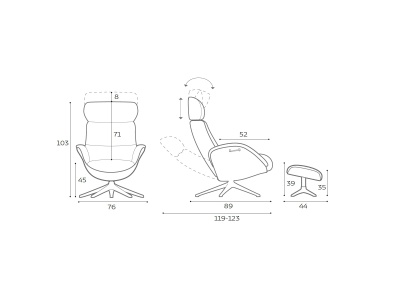 Кресло для отдыха Flexlux ELEGANT 852664