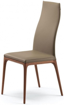 Обеденный стул Cattelan italia Arcadia 540265170003 - ecopelle PANNA 945167