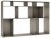Стеллаж Cattelan italia Latitude + Optional ballast 70 640120080000 + 666412000010 - GFM11 goffrato titanio 789058